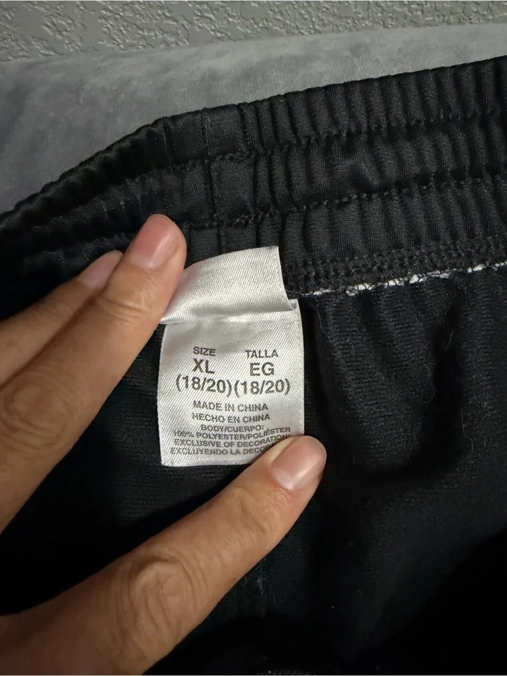 adidas Black Sweatpants with Light Pink Side Stripes